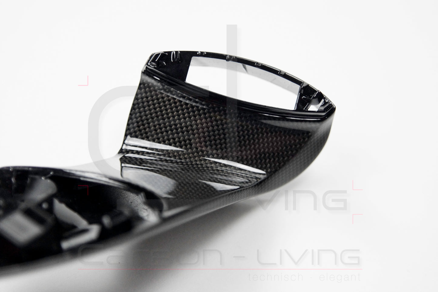 Porsche Boxster Cayman Spyder 981 S GTS GT4 Sport Design Carbon Spiegelstützen Spiegelgehäuse Stützen Sockel für Außenspiegel Set