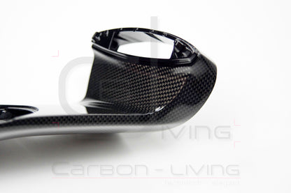 Porsche Boxster Cayman Spyder 981 S GTS GT4 Sport Design Carbon Spiegelstützen Spiegelgehäuse Stützen Sockel für Außenspiegel Set