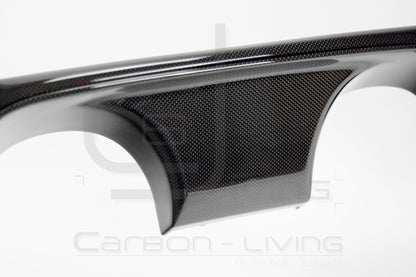 Porsche 911 991.2 Carrera Targa S 4 4S GTS Sport Design Carbon Einsatz Eindrohreinfassung Blende für Heckdiffusor rear Diffusor