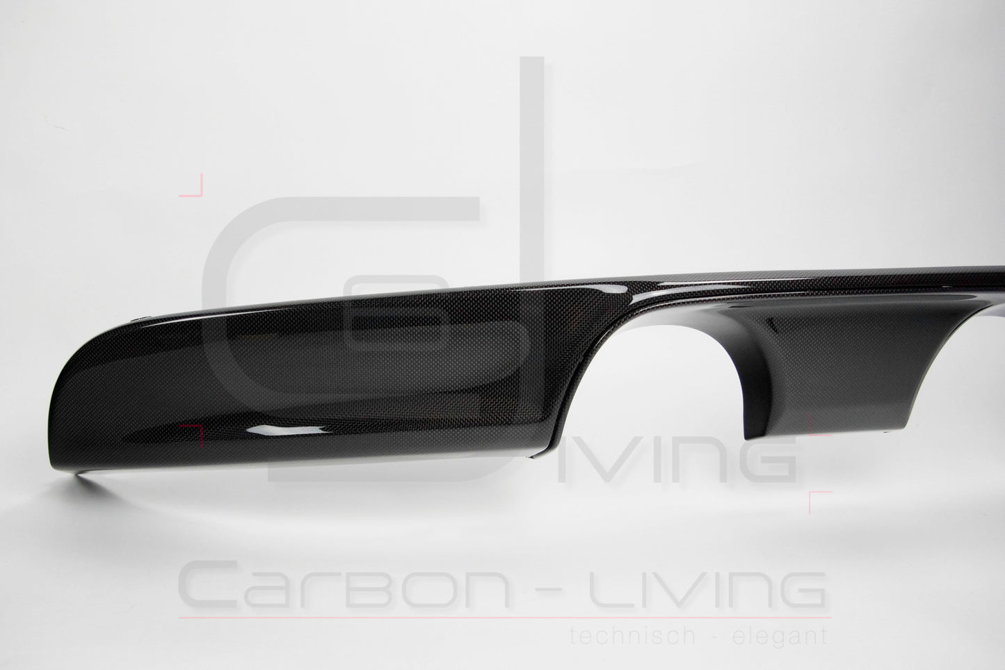 Porsche 911 991.2 Carrera Targa S 4 4S GTS Sport Design Carbon Einsatz Eindrohreinfassung Blende für Heckdiffusor rear Diffusor