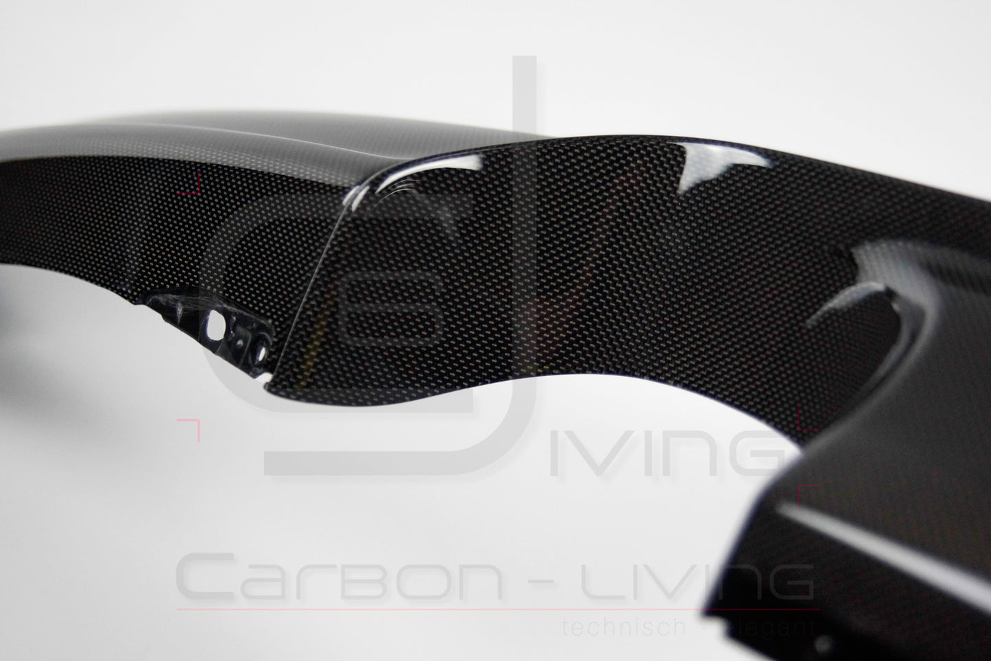 Porsche 911 991.2 Carrera Targa S 4 4S GTS Sport Design Carbon Einsatz Eindrohreinfassung Blende für Heckdiffusor rear Diffusor