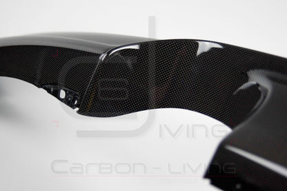 Porsche 911 991.2 Carrera Targa S 4 4S GTS Sport Design Carbon Einsatz Eindrohreinfassung Blende für Heckdiffusor rear Diffusor