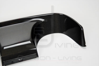 Porsche 911 991.2 Carrera Targa S 4 4S GTS Sport Design Carbon Einsatz Eindrohreinfassung Blende für Heckdiffusor rear Diffusor