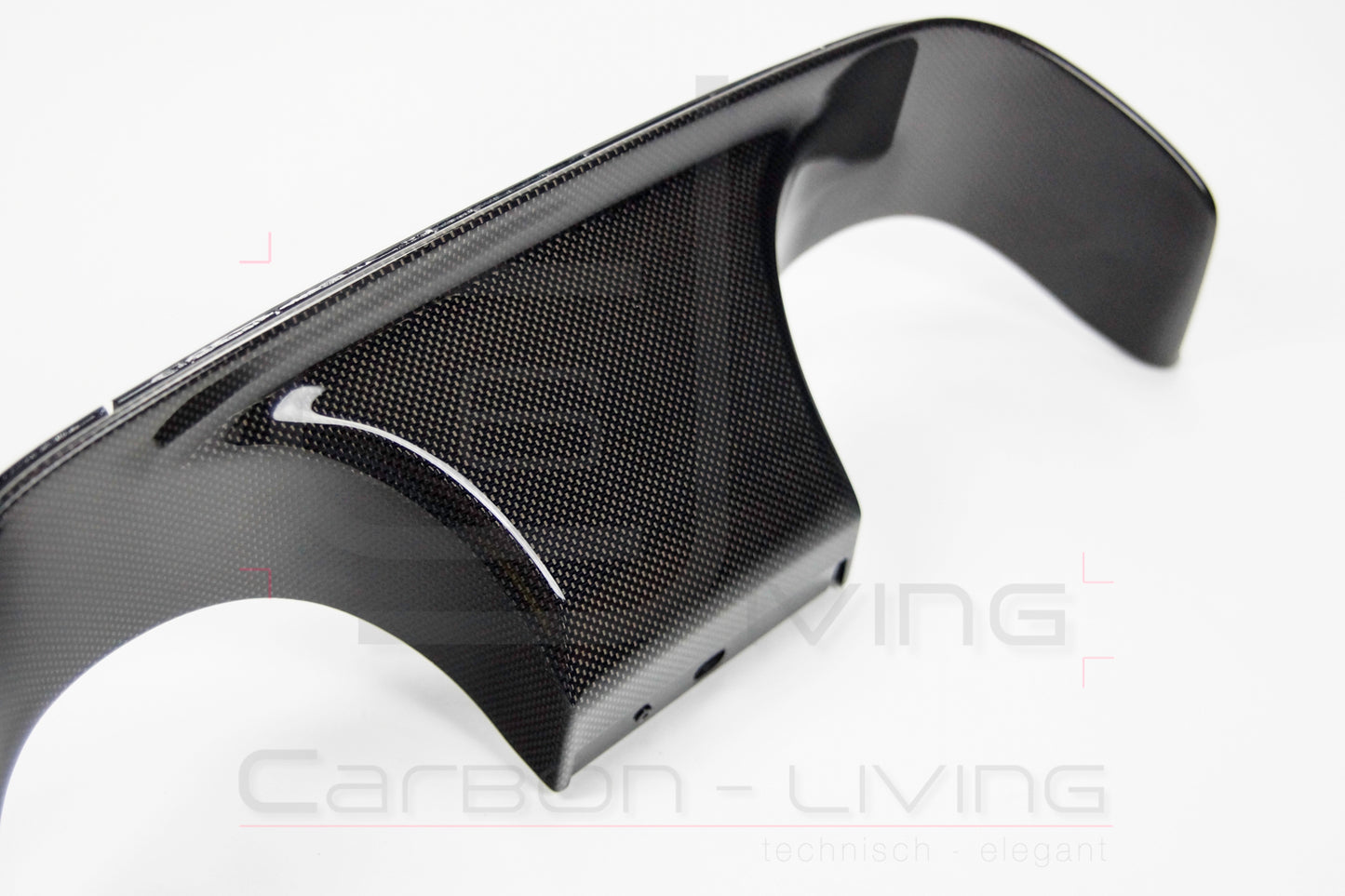 Porsche 911 991.2 Carrera Targa S 4 4S GTS Sport Design Carbon Einsatz Eindrohreinfassung Blende für Heckdiffusor rear Diffusor