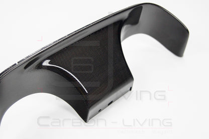 Porsche 911 991.2 Carrera Targa S 4 4S GTS Sport Design Carbon Einsatz Eindrohreinfassung Blende für Heckdiffusor rear Diffusor