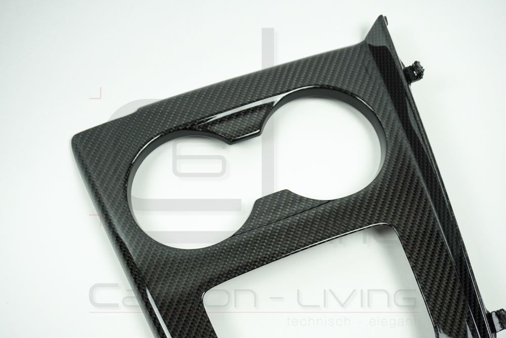 Audi A4 S4 RS4 B9 8W Facelift FL Carbon Schaltkulissenblende Blende Schaltkulisse Schaltkulissenrahmen Mittelkonsole