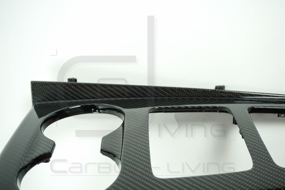 Audi A4 S4 RS4 B9 8W Facelift FL Carbon Schaltkulissenblende Blende Schaltkulisse Schaltkulissenrahmen Mittelkonsole