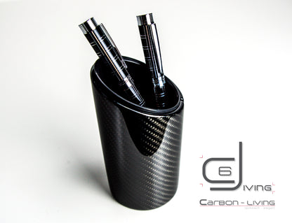Carbon Stifteköcher Stiftehalter Stifteständer Stiftständer / Fibre Pen Pencil Cup Holder