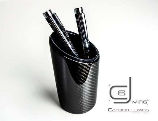 Carbon Stifteköcher Stiftehalter Stifteständer Stiftständer / Fibre Pen Pencil Cup Holder