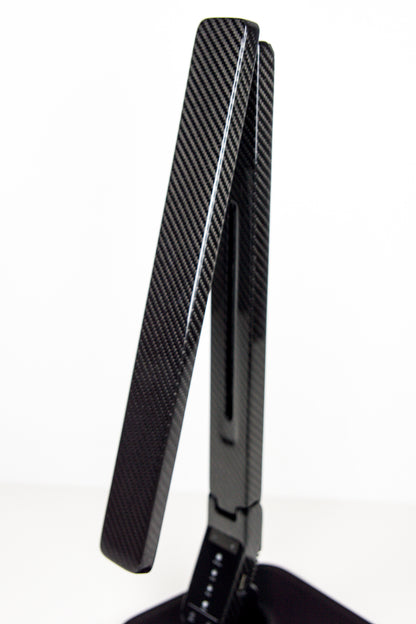 Carbon LED Schreibtischlampe Tischlampe mit USB Ladefunktion dimmbar / Carbon Fibre LED Desk Lamp with USB charging function