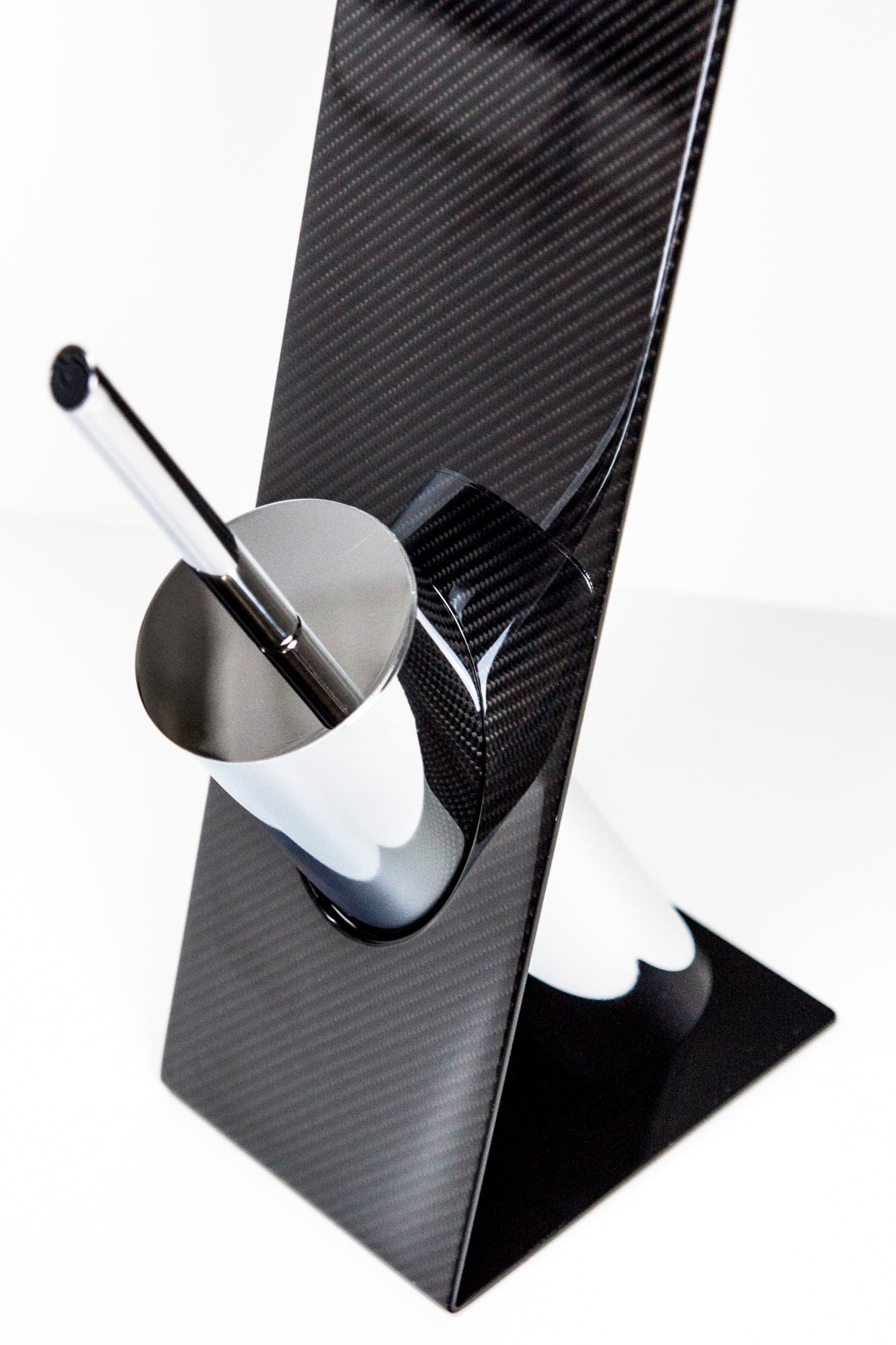 Carbon WC Garnitur Toilettenpapierhalter Rollenhalter Bürstenhalter Bürstenständer / Carbon Fibre Bathroom Décor Toilet Paper Roll Holder brush stand