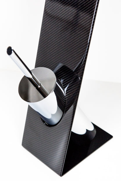 Carbon WC Garnitur Toilettenpapierhalter Rollenhalter Bürstenhalter Bürstenständer / Carbon Fibre Bathroom Décor Toilet Paper Roll Holder brush stand