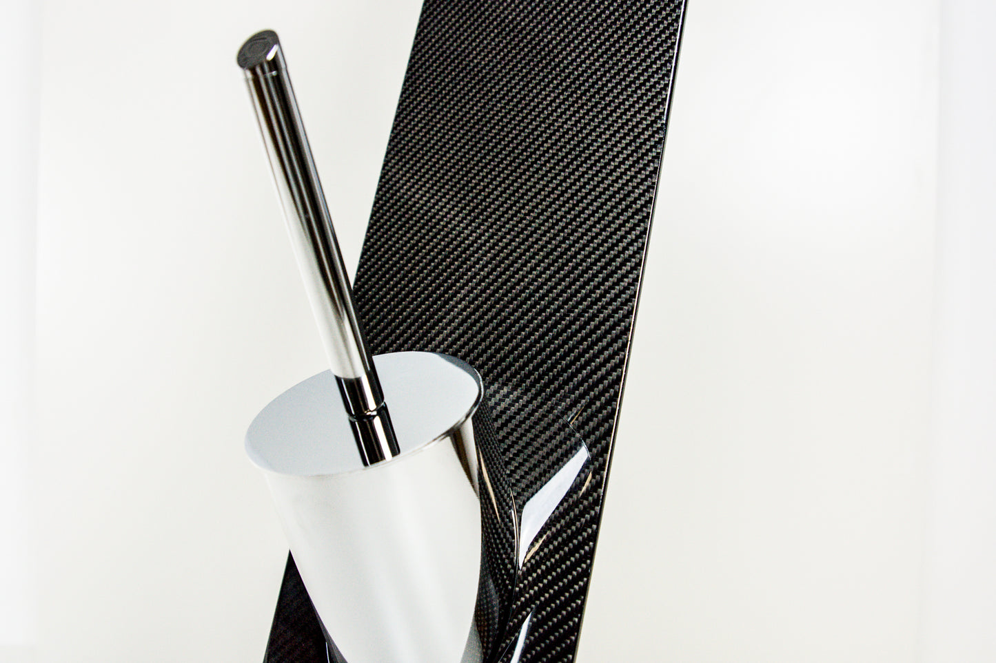 Carbon WC Garnitur Toilettenpapierhalter Rollenhalter Bürstenhalter Bürstenständer / Carbon Fibre Bathroom Décor Toilet Paper Roll Holder brush stand