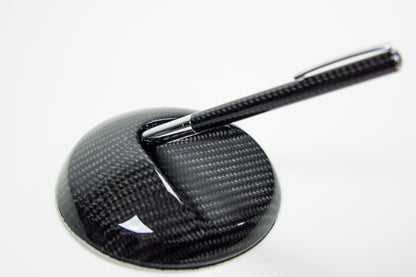 Carbon Stiftständer Stifthalter mit Carbon Kugelschreiber / Carbon Fibre Pen Holder