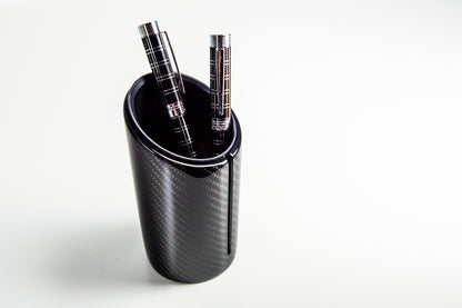 Carbon Stifteköcher Stiftehalter Stifteständer / Fibre Pen Cup Pen Holder