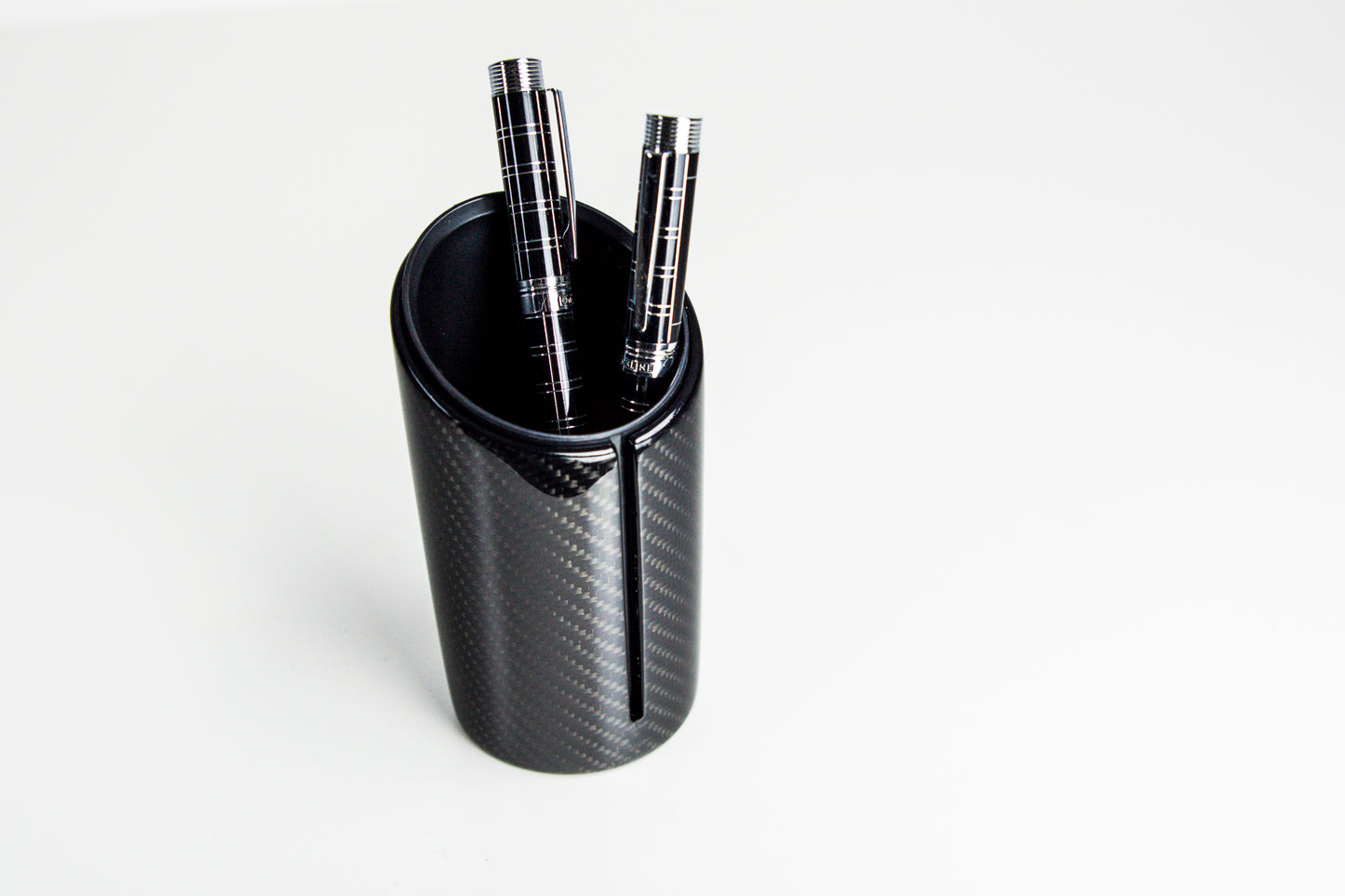 Carbon Stifteköcher Stiftehalter Stifteständer / Fibre Pen Cup Pen Holder