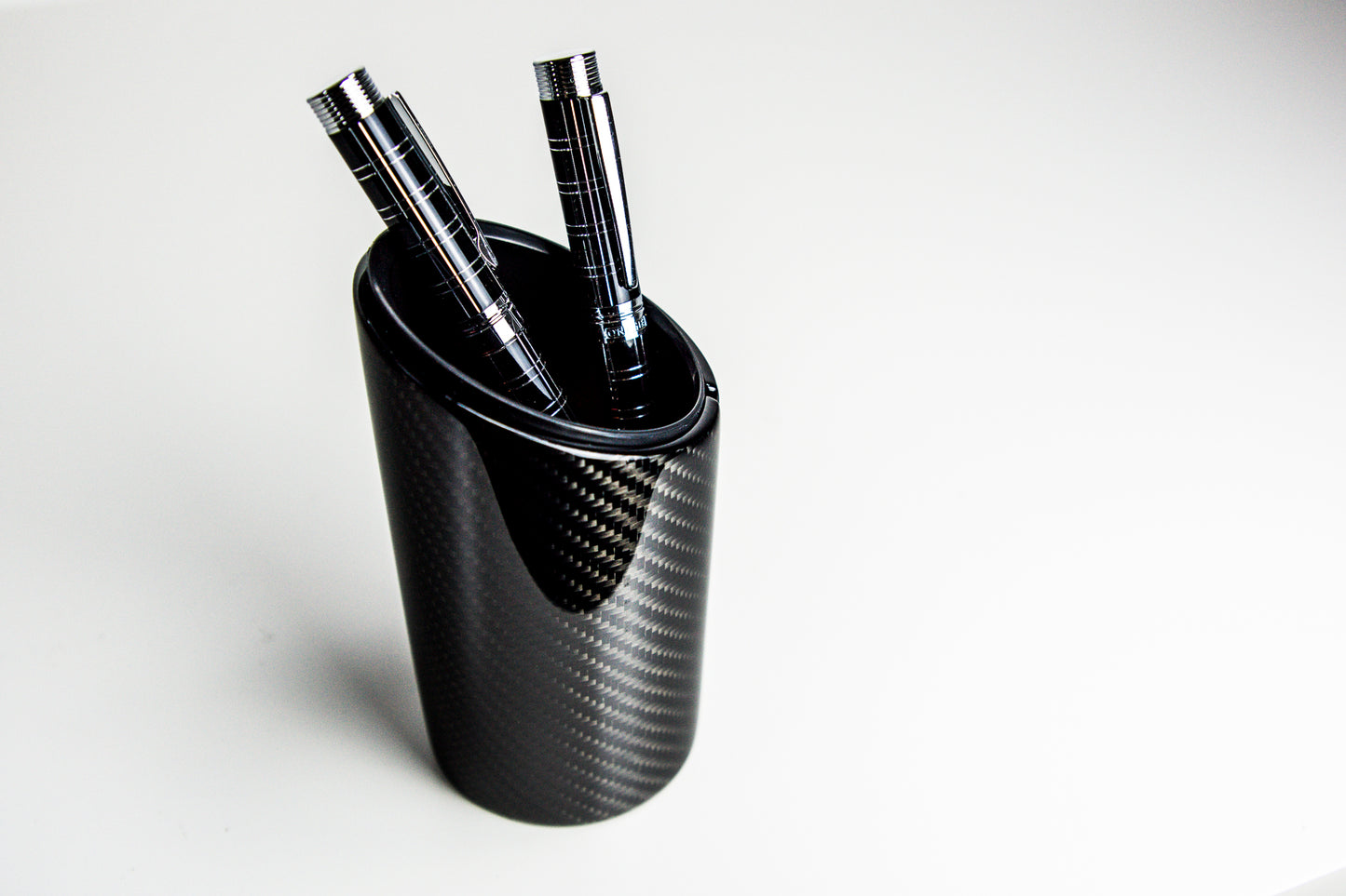 Carbon Stifteköcher Stiftehalter Stifteständer / Fibre Pen Cup Pen Holder