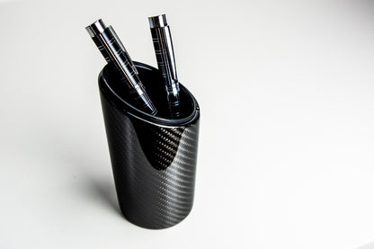 Carbon Stifteköcher Stiftehalter Stifteständer / Fibre Pen Cup Pen Holder
