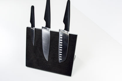 Carbon Messerbrett Messerständer magnetisch / Carbon Fibre Magnetic Knife Board
