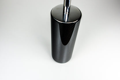 Carbon Toilettenbürstenhalter Design WC - Bürstenständer mit Bürste / Carbon Fibre Toilet Bruch Holder- Round