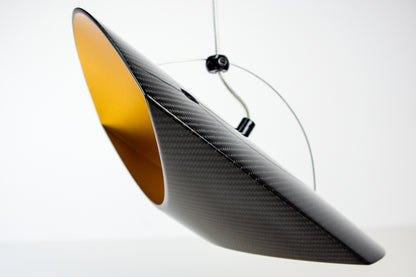 Carbon Hängeleuchte Hängelampe Deckenleuchte Deckenlampe Pendelleuchte Design Leuchte / Carbon Fibre Hanging Pendant Lamp Light