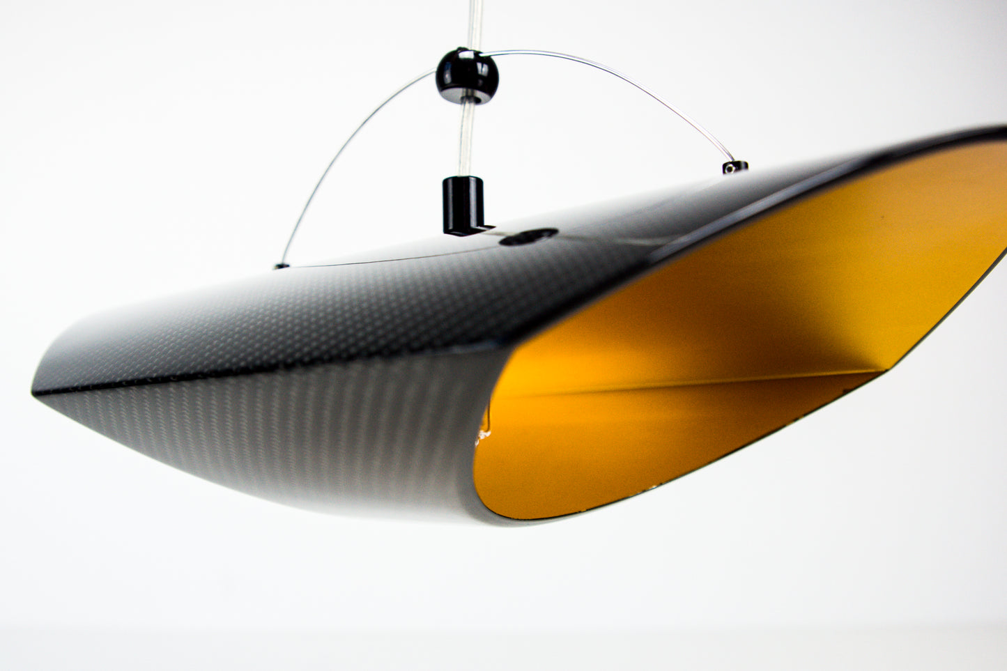 Carbon Hängeleuchte Hängelampe Deckenleuchte Deckenlampe Pendelleuchte Design Leuchte / Carbon Fibre Hanging Pendant Lamp Light