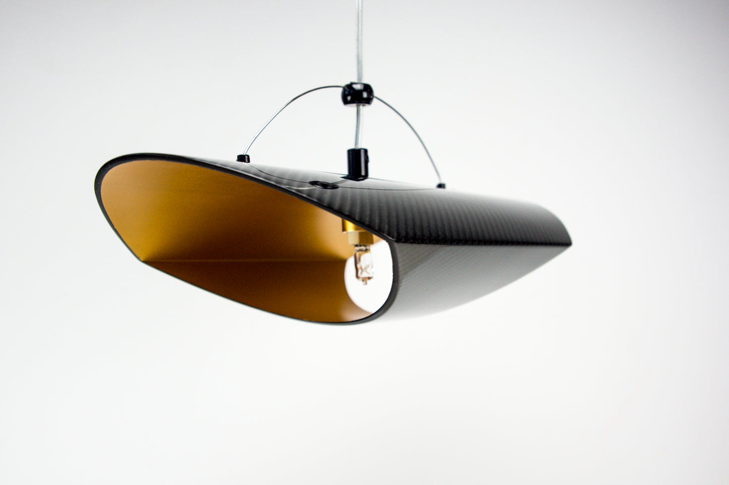 Carbon Hängeleuchte Hängelampe Deckenleuchte Deckenlampe Pendelleuchte Design Leuchte / Carbon Fibre Hanging Pendant Lamp Light