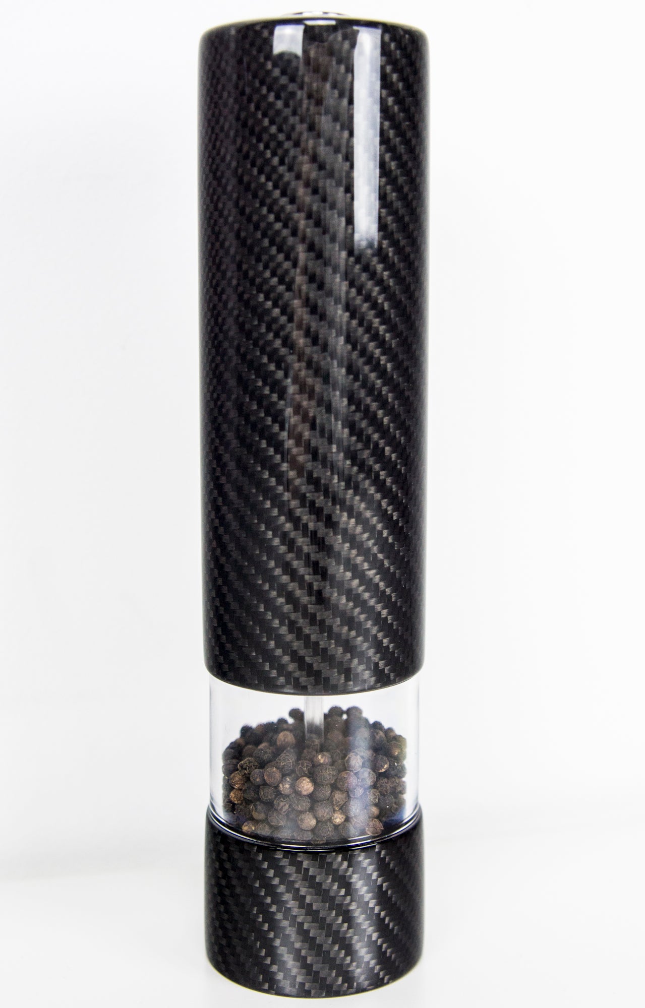 Elektrische Carbon Salz- Pfeffermühle Gewürzmühle Design / Carbon Fibre Electric Salt Spice Pepper Mill