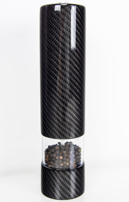 Elektrische Carbon Salz- Pfeffermühle Gewürzmühle Design / Carbon Fibre Electric Salt Spice Pepper Mill