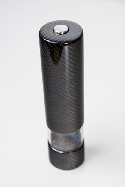 Elektrische Carbon Salz- Pfeffermühle Gewürzmühle Design / Carbon Fibre Electric Salt Spice Pepper Mill