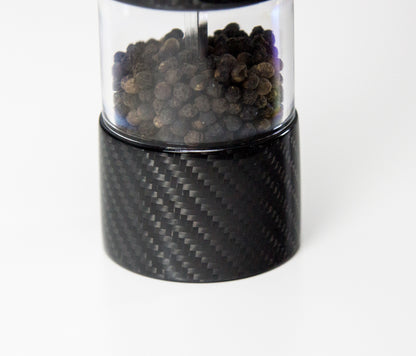 Elektrische Carbon Salz- Pfeffermühle Gewürzmühle Design / Carbon Fibre Electric Salt Spice Pepper Mill