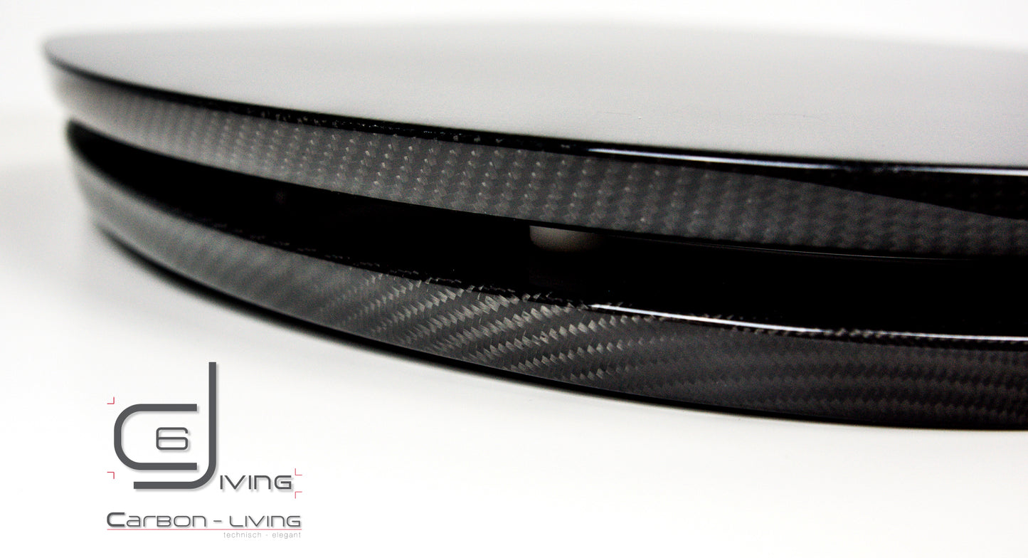 Carbon Toilettensitz rund mit Absenkautomatik / Carbon Fibre Toilet Seat