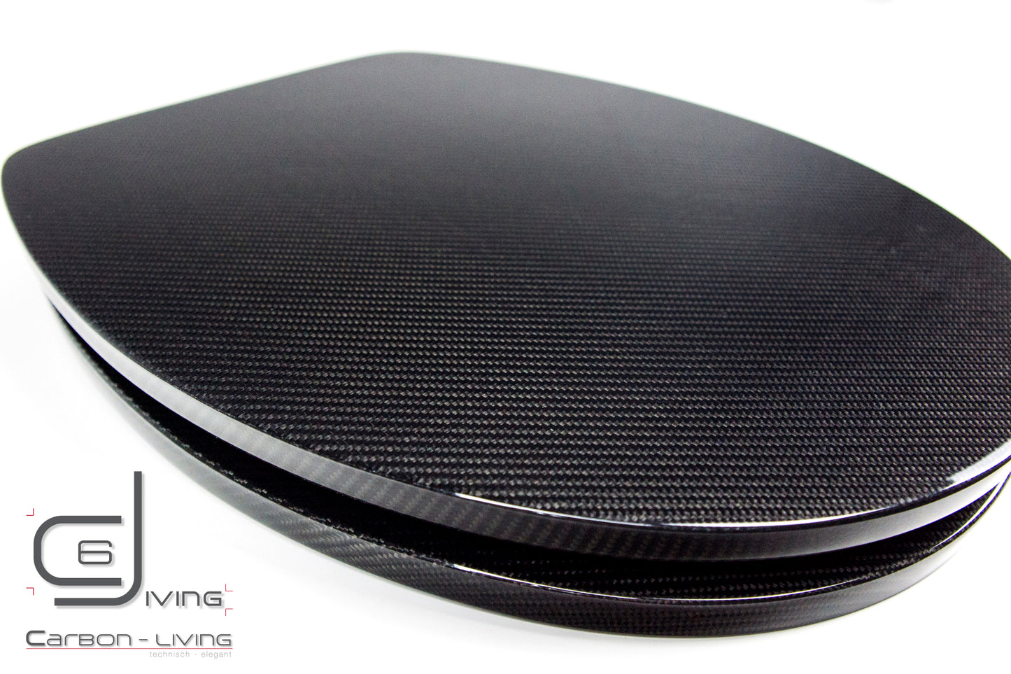 Carbon Toilettensitz rund mit Absenkautomatik / Carbon Fibre Toilet Seat