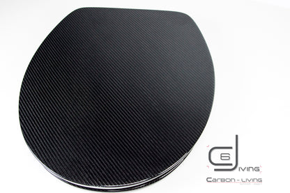 Carbon Toilettensitz rund mit Absenkautomatik / Carbon Fibre Toilet Seat