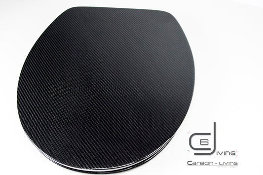 Carbon Toilettensitz rund mit Absenkautomatik / Carbon Fibre Toilet Seat