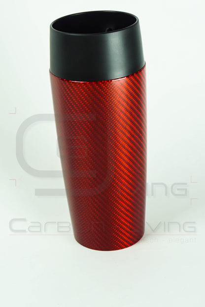 Carbon Thermobecher Kaffeebecher Isolier-Trinkbecher / Fibre Travel Coffee Drink Mug Cup