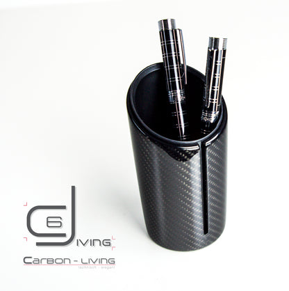 Carbon Stifteköcher Stiftehalter Stifteständer Stiftständer / Fibre Pen Pencil Cup Holder