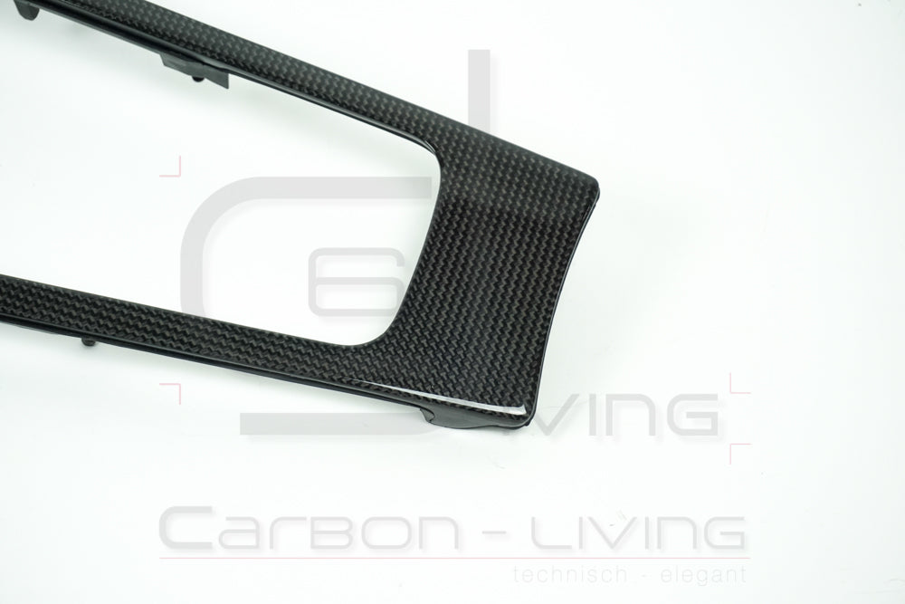 Porsche Boxster Cayman Spyder 718 Carbon Schaltkulissenrahmen Dekor Rahmen Blende Schaltkulisse Mittelkonsole