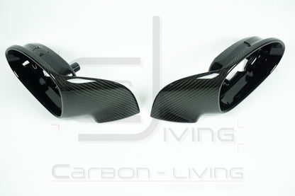 Porsche Boxster Cayman Spyder 981 S GTS GT4 Sport Design Carbon Spiegelrahmen Spiegelgehäuse Rahmen Set für Außenspiegel
