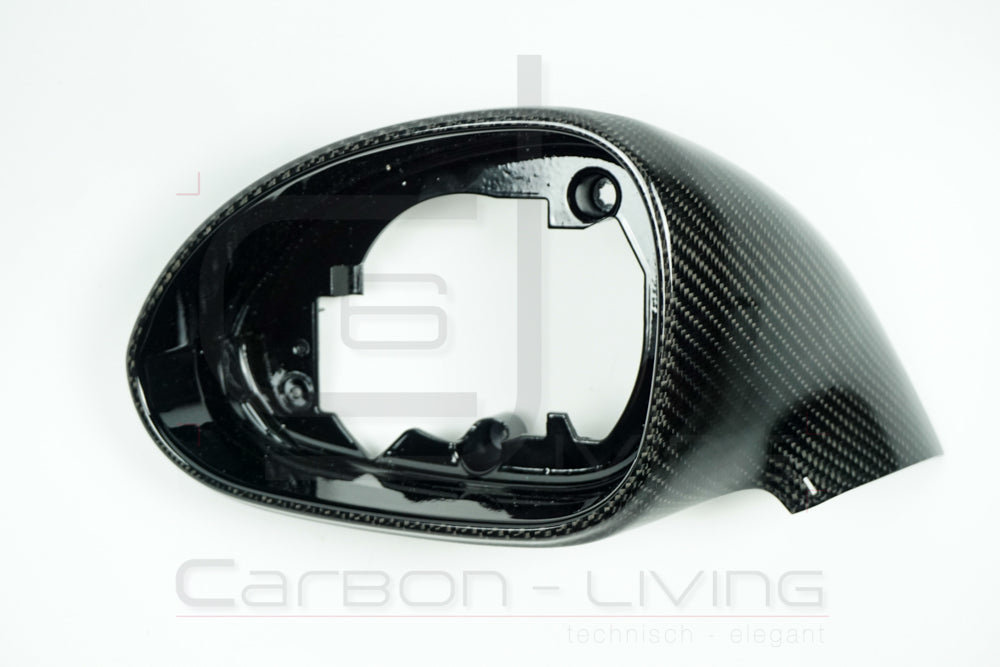 Porsche Boxster Cayman Spyder 981 S GTS GT4 Sport Design Carbon Spiegelrahmen Spiegelgehäuse Rahmen Set für Außenspiegel